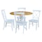 International Concepts 42 in. Dual Drop Leaf Table with 4 Cross Back Dining Chairs - 5 Piece Dining Set K02-42DP-C08-613-4 - alternate 1